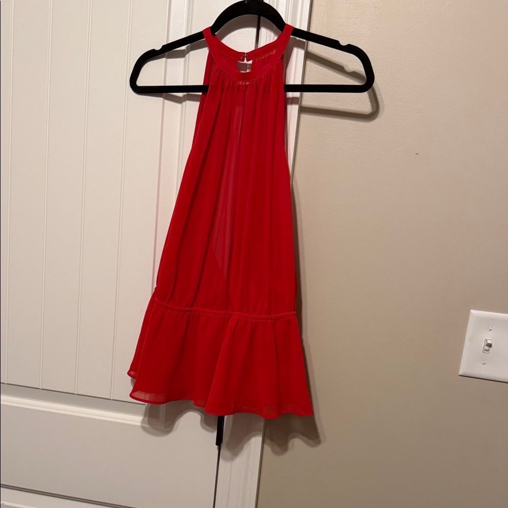 Red Halter Top